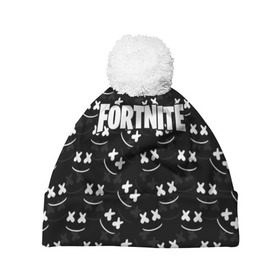 Шапка 3D c помпоном с принтом FORTNITE x MARSHMELLO в городе Новоалтайск, 100% полиэстер | универсальный размер, печать по всей поверхности изделия | 2019 | armor | armour | cybersport | esport | fortnite | game | llama | logo | броня | игра | киберспорт | лама | фиолетовый | фирменные цвета | фортнайт