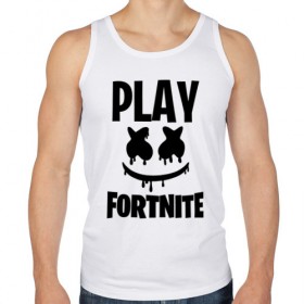 Мужская майка хлопок с принтом FORTNITE x MARSHMELLO в городе Новоалтайск, 100% хлопок |  | Тематика изображения на принте: 2019 | armor | armour | cybersport | esport | fortnite | game | llama | logo | броня | игра | киберспорт | лама | фиолетовый | фирменные цвета | фортнайт