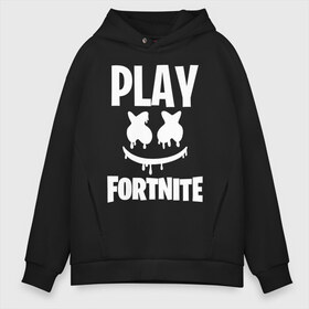Мужское худи Oversize хлопок с принтом FORTNITE x MARSHMELLO в городе Новоалтайск, френч-терри — 70% хлопок, 30% полиэстер. Мягкий теплый начес внутри —100% хлопок | боковые карманы, эластичные манжеты и нижняя кромка, капюшон на магнитной кнопке | 2019 | armor | armour | cybersport | esport | fortnite | game | llama | logo | броня | игра | киберспорт | лама | фиолетовый | фирменные цвета | фортнайт