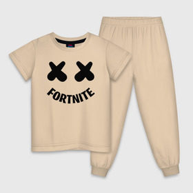 Детская пижама хлопок с принтом FORTNITE x MARSHMELLO в городе Новоалтайск, 100% хлопок |  брюки и футболка прямого кроя, без карманов, на брюках мягкая резинка на поясе и по низу штанин
 | 2019 | armor | armour | cybersport | esport | fortnite | game | llama | logo | броня | игра | киберспорт | лама | фиолетовый | фирменные цвета | фортнайт