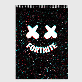 Скетчбук с принтом FORTNITE x MARSHMELLO в городе Новоалтайск, 100% бумага
 | 48 листов, плотность листов — 100 г/м2, плотность картонной обложки — 250 г/м2. Листы скреплены сверху удобной пружинной спиралью | 2019 | armor | armour | cybersport | dj | esport | fortnite | galaxy | game | llama | logo | marshmello | space | usa | америка | броня | галакт | игра | киберспорт | клубная музыка | лама | маршмелло |