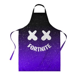 Фартук 3D с принтом FORTNITE x MARSHMELLO в городе Новоалтайск, 100% полиэстер | общий размер — 65 х 85 см, ширина нагрудника — 26 см, горловина — 53 см, длина завязок — 54 см, общий обхват в поясе — 173 см. Принт на завязках и на горловине наносится с двух сторон, на основной части фартука — только с внешней стороны | 2019 | armor | armour | cybersport | esport | fortnite | game | llama | logo | броня | игра | киберспорт | лама | фиолетовый | фирменные цвета | фортнайт