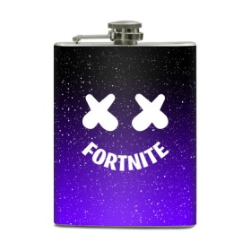 Фляга с принтом FORTNITE x MARSHMELLO в городе Новоалтайск, металлический корпус | емкость 0,22 л, размер 125 х 94 мм. Виниловая наклейка запечатывается полностью | Тематика изображения на принте: 2019 | armor | armour | cybersport | esport | fortnite | game | llama | logo | броня | игра | киберспорт | лама | фиолетовый | фирменные цвета | фортнайт