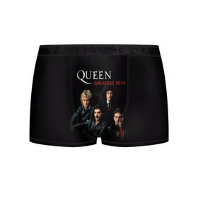 Мужские трусы 3D с принтом Queen в городе Новоалтайск, 50% хлопок, 50% полиэстер | классическая посадка, на поясе мягкая тканевая резинка | queen | богемская рапсодия | брайан мэи | британская | группа | королева | роджер тейлор | рок | фредди меркьюри