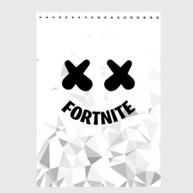 Скетчбук с принтом FORTNITE x MARSHMELLO в городе Новоалтайск, 100% бумага
 | 48 листов, плотность листов — 100 г/м2, плотность картонной обложки — 250 г/м2. Листы скреплены сверху удобной пружинной спиралью | Тематика изображения на принте: 2019 | armor | armour | cybersport | esport | fortnite | game | llama | logo | броня | игра | киберспорт | лама | фиолетовый | фирменные цвета | фортнайт