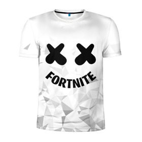 Мужская футболка 3D спортивная с принтом FORTNITE x MARSHMELLO в городе Новоалтайск, 100% полиэстер с улучшенными характеристиками | приталенный силуэт, круглая горловина, широкие плечи, сужается к линии бедра | 2019 | armor | armour | cybersport | esport | fortnite | game | llama | logo | броня | игра | киберспорт | лама | фиолетовый | фирменные цвета | фортнайт