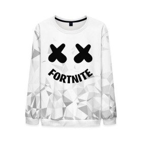 Мужской свитшот 3D с принтом FORTNITE x MARSHMELLO в городе Новоалтайск, 100% полиэстер с мягким внутренним слоем | круглый вырез горловины, мягкая резинка на манжетах и поясе, свободная посадка по фигуре | Тематика изображения на принте: 2019 | armor | armour | cybersport | esport | fortnite | game | llama | logo | броня | игра | киберспорт | лама | фиолетовый | фирменные цвета | фортнайт