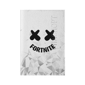 Обложка для паспорта матовая кожа с принтом FORTNITE x MARSHMELLO в городе Новоалтайск, натуральная матовая кожа | размер 19,3 х 13,7 см; прозрачные пластиковые крепления | 2019 | armor | armour | cybersport | esport | fortnite | game | llama | logo | броня | игра | киберспорт | лама | фиолетовый | фирменные цвета | фортнайт