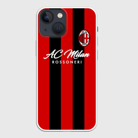 Чехол для iPhone 13 mini с принтом Милан в городе Новоалтайск,  |  | ac milan | diavolo | milan | rossoneri | дьяволы | италия | красно чёрные | милан | серия а | форма | футбол | футболист | футбольная | футбольный клуб