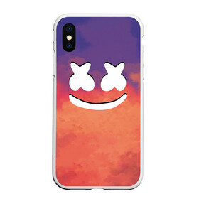 Чехол для iPhone XS Max матовый с принтом Marchmello Sky в городе Новоалтайск, Силикон | Область печати: задняя сторона чехла, без боковых панелей | Тематика изображения на принте: chris comstock | electronic | joytime iii | marshmallow | marshmello | клубная | маршмелло | маршмеллоу | электронная музыка