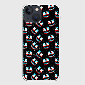 Чехол для iPhone 13 mini с принтом MARSHMELLO GLITCH SPACE в городе Новоалтайск,  |  | dj | galaxy | marshmello | space | stars | usa | америка | клубная музыка | маршмелло | музыка | музыкант