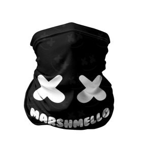Бандана-труба 3D с принтом MARSHMELLO в городе Новоалтайск, 100% полиэстер, ткань с особыми свойствами — Activecool | плотность 150‒180 г/м2; хорошо тянется, но сохраняет форму | dj | marshmello | usa | америка | клубная музыка | маршмелло | музыка | музыкант