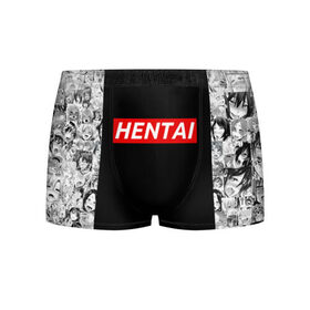 Мужские трусы 3D с принтом HENTAI в городе Новоалтайск, 50% хлопок, 50% полиэстер | классическая посадка, на поясе мягкая тканевая резинка | Тематика изображения на принте: ahegao | anime | kodome | manga | senpai | аниме | анимэ | ахегао | кодоме | манга | меха | сенпай | юри | яой