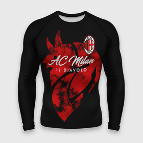Мужской рашгард 3D с принтом Милан в городе Новоалтайск,  |  | ac milan | diavolo | milan | rossoneri | дьяволы | италия | красно чёрные | милан | серия а | форма | футбол | футболист | футбольная | футбольный клуб