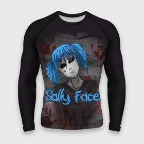 Мужской рашгард 3D с принтом Sally Face в городе Новоалтайск,  |  | sally face | загадка | лицо | протез | салли фейс | соседи | странные | тайна | ужас | фишер