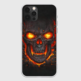 Чехол для iPhone 12 Pro Max с принтом Skull Lava в городе Новоалтайск, Силикон |  | dead | demon | devil | executioner | metal | punisher | rap | rock | satan | skull | swag | каратель | метал | палач | рок | скелет | череп