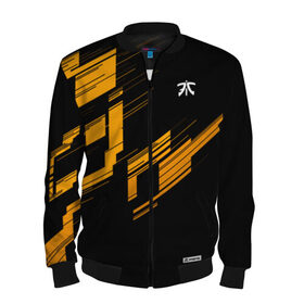 Мужской бомбер 3D с принтом cs:go - Fnatic (Orange 2019) в городе Новоалтайск, 100% полиэстер | застегивается на молнию, по бокам два кармана без застежек, по низу бомбера и на воротнике - эластичная резинка | 0x000000123 | 2019 | csgo | fnatic | ксго | фнатик
