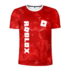 Мужская футболка 3D спортивная с принтом ROBLOX в городе Новоалтайск, 100% полиэстер с улучшенными характеристиками | приталенный силуэт, круглая горловина, широкие плечи, сужается к линии бедра | game | gamer | logo | minecraft | roblox | simulator | игра | конструктор | лого | симулятор | строительство | фигура