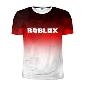 Мужская футболка 3D спортивная с принтом ROBLOX в городе Новоалтайск, 100% полиэстер с улучшенными характеристиками | приталенный силуэт, круглая горловина, широкие плечи, сужается к линии бедра | game | gamer | logo | minecraft | roblox | simulator | игра | конструктор | лого | симулятор | строительство | фигура