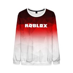 Мужской свитшот 3D с принтом ROBLOX в городе Новоалтайск, 100% полиэстер с мягким внутренним слоем | круглый вырез горловины, мягкая резинка на манжетах и поясе, свободная посадка по фигуре | game | gamer | logo | minecraft | roblox | simulator | игра | конструктор | лого | симулятор | строительство | фигура