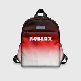 Детский рюкзак 3D с принтом ROBLOX в городе Новоалтайск, 100% полиэстер | лямки с регулируемой длиной, сверху петелька, чтобы рюкзак можно было повесить на вешалку. Основное отделение закрывается на молнию, как и внешний карман. Внутри дополнительный карман. По бокам два дополнительных кармашка | game | gamer | logo | minecraft | roblox | simulator | игра | конструктор | лого | симулятор | строительство | фигура
