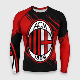 Мужской рашгард 3D с принтом Милан в городе Новоалтайск,  |  | ac milan | diavolo | milan | rossoneri | дьяволы | италия | красно чёрные | милан | серия а | форма | футбол | футболист | футбольная | футбольный клуб