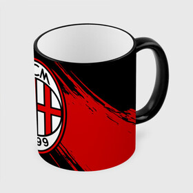 Кружка 3D с принтом Милан в городе Новоалтайск, керамика | ёмкость 330 мл | ac milan | diavolo | milan | rossoneri | дьяволы | италия | красно чёрные | милан | серия а | форма | футбол | футболист | футбольная | футбольный клуб
