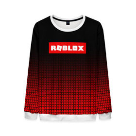 Мужской свитшот 3D с принтом ROBLOX в городе Новоалтайск, 100% полиэстер с мягким внутренним слоем | круглый вырез горловины, мягкая резинка на манжетах и поясе, свободная посадка по фигуре | game | gamer | logo | minecraft | roblox | simulator | игра | конструктор | лого | симулятор | строительство | фигура