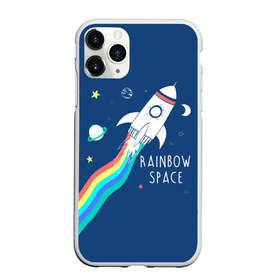 Чехол для iPhone 11 Pro матовый с принтом Rainbow space в городе Новоалтайск, Силикон |  | children | drawing | fire | flight | infinity | moon | planets | rainbow | rocket | space | stars | train | universe | wh | белый | бесконечность | вселенная | детский | звезды | космос | луна | надпись | огонь | планеты | полет | радуга | ракета | рисуно