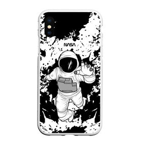 Чехол для iPhone XS Max матовый с принтом NASA в городе Новоалтайск, Силикон | Область печати: задняя сторона чехла, без боковых панелей | Тематика изображения на принте: nasa | астронавт | звезды | земля | космонавт | космос | луна | марс | наса | планета | роскосмос | созвездие | шатл