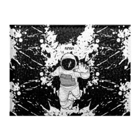 Обложка для студенческого билета с принтом NASA в городе Новоалтайск, натуральная кожа | Размер: 11*8 см; Печать на всей внешней стороне | Тематика изображения на принте: nasa | астронавт | звезды | земля | космонавт | космос | луна | марс | наса | планета | роскосмос | созвездие | шатл