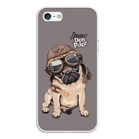 Чехол для iPhone 5/5S матовый с принтом Brave dog pilot в городе Новоалтайск, Силикон | Область печати: задняя сторона чехла, без боковых панелей | animal | beautiful | brave | childish | cute | dog | emblem | helmet | homemade | kid | pilot | pug | белый | детский | домашнее | животное | красивый | лётчик | малыш | милый | мопс | надпись | очки | пилот | рисунок | собака | текст | фон | хр