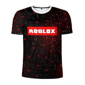 Мужская футболка 3D спортивная с принтом ROBLOX в городе Новоалтайск, 100% полиэстер с улучшенными характеристиками | приталенный силуэт, круглая горловина, широкие плечи, сужается к линии бедра | game | gamer | logo | minecraft | roblox | simulator | игра | конструктор | лого | симулятор | строительство | фигура