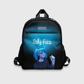 Детский рюкзак 3D с принтом Sally Face в городе Новоалтайск, 100% полиэстер | лямки с регулируемой длиной, сверху петелька, чтобы рюкзак можно было повесить на вешалку. Основное отделение закрывается на молнию, как и внешний карман. Внутри дополнительный карман. По бокам два дополнительных кармашка | blue | diane | face | fisher | gizmo | henry | johnson | killer | larry | sally | генри | гизмо | джонсон | диана | ларри | лицо | салли | фейс | фишер