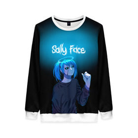 Женский свитшот 3D с принтом Sally Face в городе Новоалтайск, 100% полиэстер с мягким внутренним слоем | круглый вырез горловины, мягкая резинка на манжетах и поясе, свободная посадка по фигуре | blue | diane | face | fisher | gizmo | henry | johnson | killer | larry | sally | генри | гизмо | джонсон | диана | ларри | лицо | салли | фейс | фишер