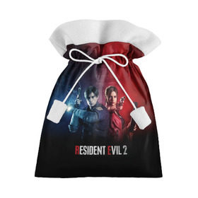 Подарочный 3D мешок с принтом Resident Evil 2 в городе Новоалтайск, 100% полиэстер | Размер: 29*39 см | 2 | biohazard | claire | evil | horror | raccoon | resident | survival | t virus | t вирус | выживание | зла | кеннеди | клэр | леон | обитель | раккун | редфилд | скотт | ужас