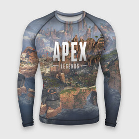 Мужской рашгард 3D с принтом APEX LEGENDS в городе Новоалтайск,  |  | apex | legend | legends | titanfall | апекс | бангалор | бладхаунд | верхушки | гибралтар | каустик | лайфлайн | легенда | легенды | ледженд | леджендс | мираж | рэйф | титанфол