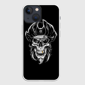 Чехол для iPhone 13 mini с принтом Пиратский череп в городе Новоалтайск,  |  | dead | demon | devil | executioner | metal | pirat | punisher | rap | rock | satan | sea | skull | swag | каратель | метал | море | океан | палач | пират | рок | скелет | череп