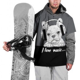 Накидка на куртку 3D с принтом I love music… в городе Новоалтайск, 100% полиэстер |  | animal | black | breed | dog | drawing | fon | graphics | gray | head | headphones | i | inscription | look | love | music | muzzle | text | взгляд | голова | графика | животное | люблю | музыка | надпись | наушники | порода | рисунок | серый | со