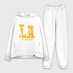 Женский костюм хлопок Oversize с принтом Lakers   We Are One в городе Новоалтайск,  |  | cavaliers | cleveland | coach | james | king | lakers | lebron | los angeles | nba | player | slam dunk | sport | team | баскетбол | борода | джеймс | игрок | кавальерс | калиф | кливленд | король | леброн | лейкерс | лос анджелес | нба | слэм д