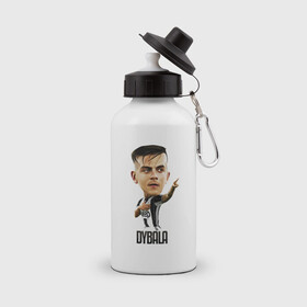 Бутылка спортивная с принтом Dybala в городе Новоалтайск, металл | емкость — 500 мл, в комплекте две пластиковые крышки и карабин для крепления | champion | cr7 | cristiano | game | goal | italy | juventus | madrid | real | ronaldo | spain | team | буффон | гол | дибала | золотой мяч | игрок | испания | италия | криштиану | мадрид | португалия | реал | роналду | спорт | тренер | футбол | 
