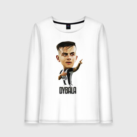 Женский лонгслив хлопок с принтом Dybala в городе Новоалтайск, 100% хлопок |  | champion | cr7 | cristiano | game | goal | italy | juventus | madrid | real | ronaldo | spain | team | буффон | гол | дибала | золотой мяч | игрок | испания | италия | криштиану | мадрид | португалия | реал | роналду | спорт | тренер | футбол | 