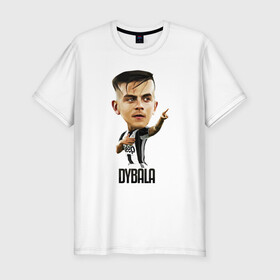 Мужская футболка хлопок Slim с принтом Dybala в городе Новоалтайск, 92% хлопок, 8% лайкра | приталенный силуэт, круглый вырез ворота, длина до линии бедра, короткий рукав | champion | cr7 | cristiano | game | goal | italy | juventus | madrid | real | ronaldo | spain | team | буффон | гол | дибала | золотой мяч | игрок | испания | италия | криштиану | мадрид | португалия | реал | роналду | спорт | тренер | футбол | 