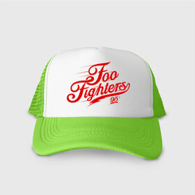 Кепка тракер с сеткой с принтом Foo Fighters в городе Новоалтайск, трикотажное полотно; задняя часть — сетка | длинный козырек, универсальный размер, пластиковая застежка | foo fighters | nirvana | альтернативный рок | группы | дейв грол | музыка | постгранж | рок | хард рок