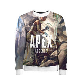 Детский свитшот 3D с принтом APEX Legends в городе Новоалтайск, 100% полиэстер | свободная посадка, прямой крой, мягкая тканевая резинка на рукавах и понизу свитшота | 2 | 2019 | 3 | apex | game | legends | titanfall | игра | титанфолл