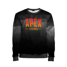 Детский свитшот 3D с принтом APEX LEGEND в городе Новоалтайск, 100% полиэстер | свободная посадка, прямой крой, мягкая тканевая резинка на рукавах и понизу свитшота | abstraction | apex | apex legends | battle | battle royal | titanfall | абстракция | апекс | апекс легендс | батл рояль | битва | война | королевская битва