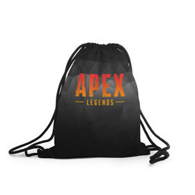 Рюкзак-мешок 3D с принтом APEX LEGENDS | АПЕКС ЛЕГЕНДС в городе Новоалтайск, 100% полиэстер | плотность ткани — 200 г/м2, размер — 35 х 45 см; лямки — толстые шнурки, застежка на шнуровке, без карманов и подкладки | abstraction | apex | apex legends | battle | battle royal | titanfall | абстракция | апекс | апекс легендс | батл рояль | битва | война | королевская битва