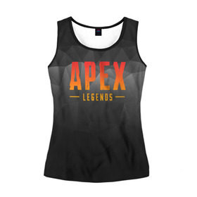 Женская майка 3D с принтом APEX LEGEND в городе Новоалтайск, 100% полиэстер | круглая горловина, прямой силуэт, длина до линии бедра | abstraction | apex | apex legends | battle | battle royal | titanfall | абстракция | апекс | апекс легендс | батл рояль | битва | война | королевская битва