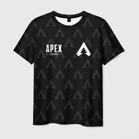 Мужская футболка 3D с принтом APEX LEGENDS в городе Новоалтайск, 100% полиэфир | прямой крой, круглый вырез горловины, длина до линии бедер | apex | apex legends | battle | battle royal | titanfall | апекс | апекс легендс | батл рояль | битва | война | королевская битва