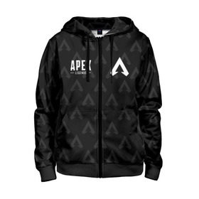 Детская толстовка 3D на молнии с принтом APEX LEGENDS в городе Новоалтайск, 100% полиэстер |  манжеты и пояс оформлены широкой мягкой резинкой, двухслойный капюшон со шнурком для регулировки, спереди карманы и застежка-молния
 | apex | apex legends | battle | battle royal | titanfall | апекс | апекс легендс | батл рояль | битва | война | королевская битва